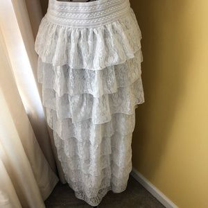 Layered Lace Maxi Skirt